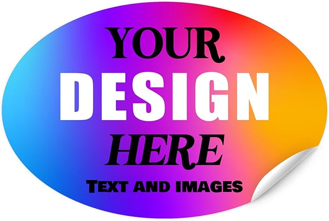 Custom Vinyl Stickers - Waterproof Fade-Resistant Labels with Your Design/Logo/Text/Image, Full Color Print, for Business and Personal Use (Multiple Shapes 1-6 Inches, 50-1000 Count)