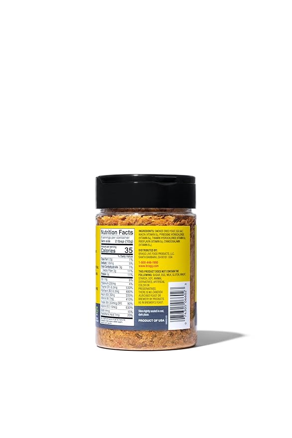 Bragg Nutritional Yeast Seasoning Variety Pack - (2 Pack) 3 oz - Dairy-Free Parmesan Cheese Substitute - Perfect for Salads, Pastas, Popcorn, and More