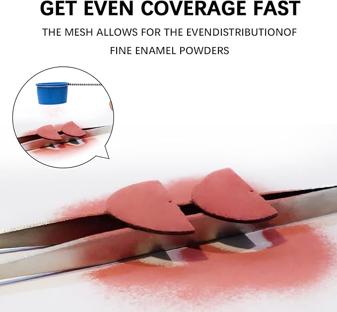 Sifter for Enamels Glass Powders DIY Enamel Starter Tool Lightweight Enameling Sifters (2")
