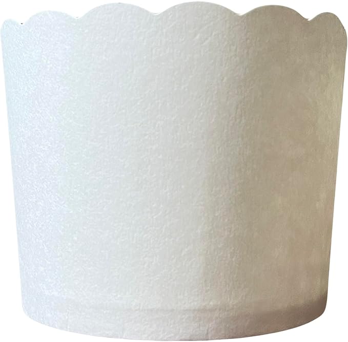 Paper Baking Cups, Greaseproof Disposable Cupcake Liners (White, Large Cups (50-Pack))