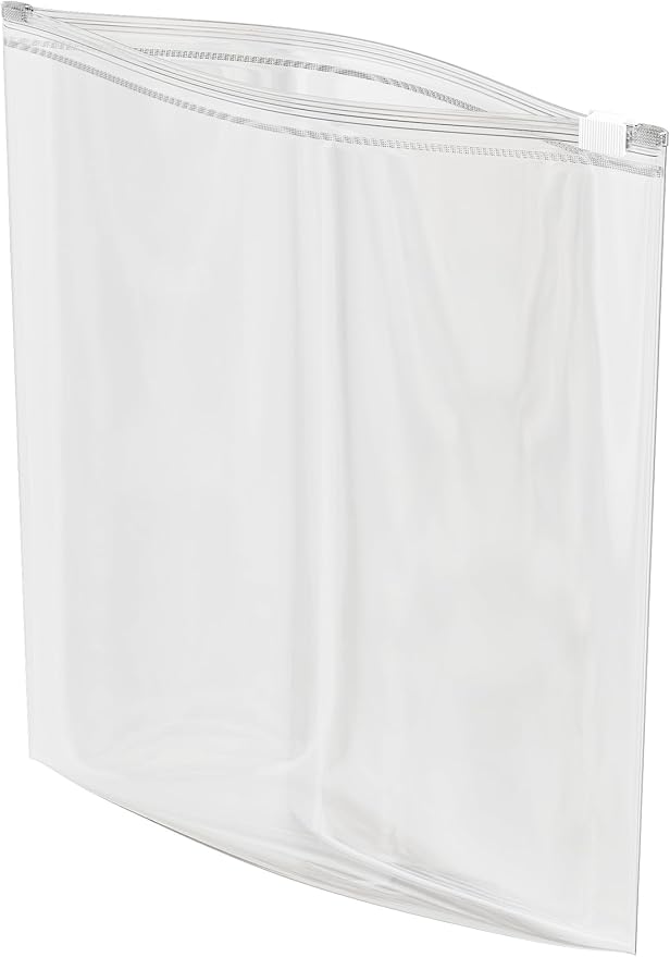 1000 Count - Slider Zip 1 Gallon Food Storage Bags, 10" x 12" 3 Mil Heavy Duty, Large, Strong & Durable For Freezer Storage. GPI
