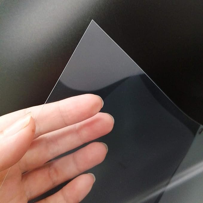 BANLTRE 15 Pieces 7.5 mil Transparency Blank Template Material Stencils Mylar for Cutting Paper Clear Sheet 12 × 12 inch (15-7.5 mil)