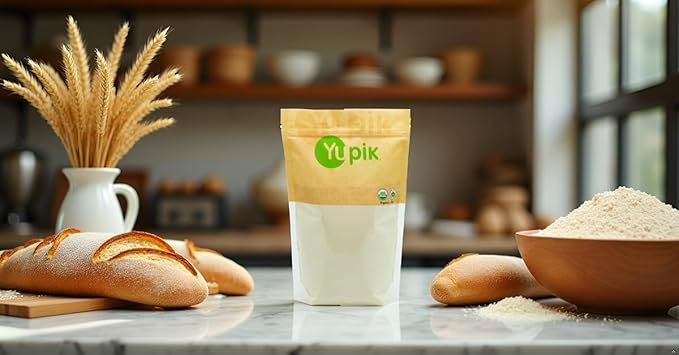 Yupik Organic Amaranth Flour 2.2 lb (35.2 oz), Pack of 6, USDA Certified, Gluten-Free, Non-GMO, Vegan, Kosher, Finely Milled Nutty Flour, Non-Flavoured, Ideal for Baking & Cooking