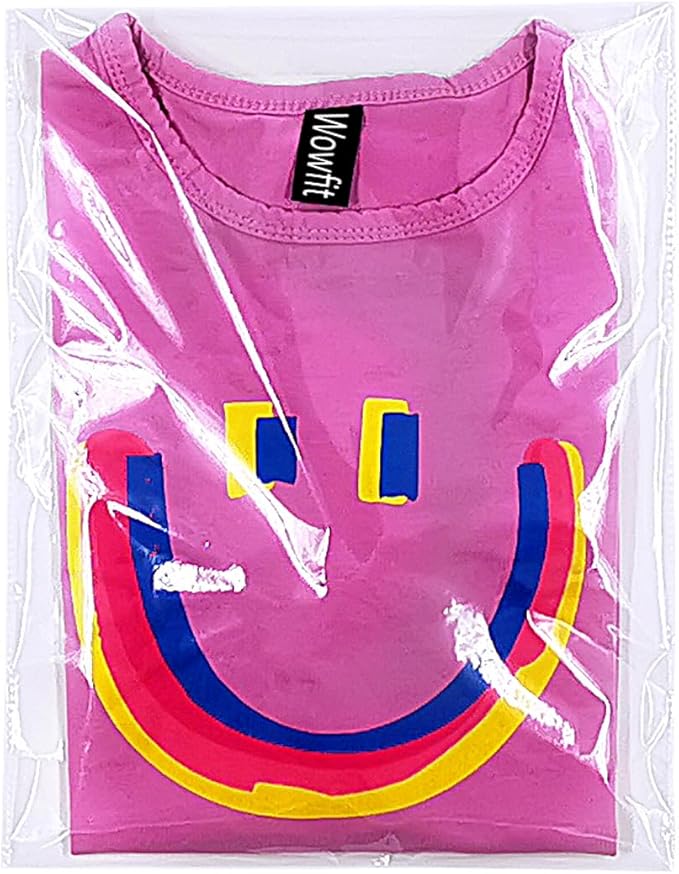 Wowfit 200 Count 9x12 Inch Clear Cellophane Plastic Bags, Resealable Self-Sealing Cello Bags Great for Clothes, Shirts, Pants, Foods, Flyers, More (9 x 12 with reinforced sides)