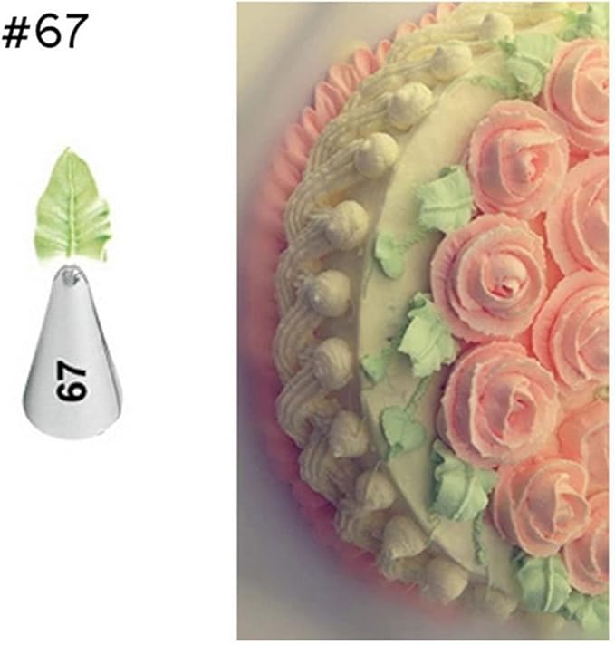 FantasyDay 5-piece Stainless Steel Piping Tips Piping Nozzles Cake Decorating Supplies Cookies Cupcake Icing Decorating Supplies Decorating Kits Frosting Icing Tips Baking Set Tools