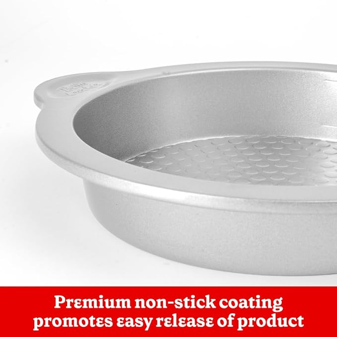 Betty Crocker Bakery Starter Bundle: 12-Cup Muffin Pan, 9" Round Pan, 12" Loaf Pan, Silicone Dough & Bowl Scraper, Scraper Spatula - Perfect for Baking Enthusiasts