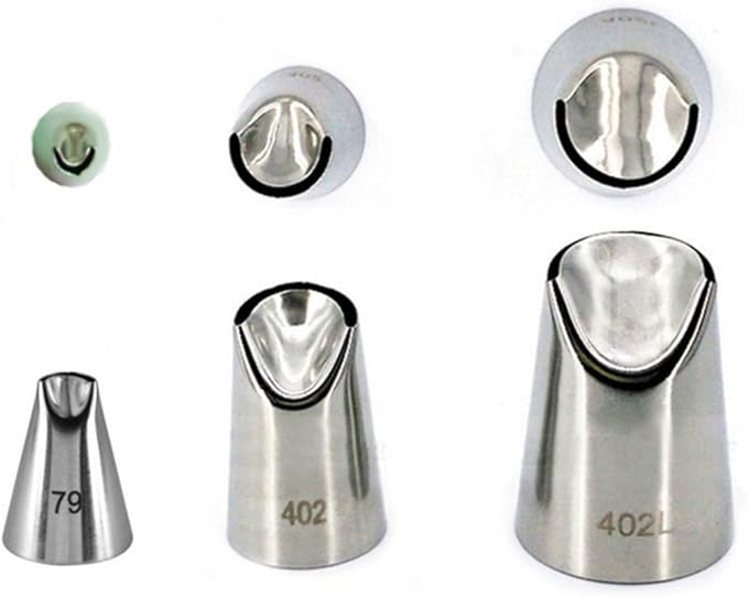 FantasyDay 3 piece Stainless Steel Piping Tips Piping Nozzles Cake Decorating Supplies Cookies Cupcake Icing Decorating Supplies Decorating Kits Frosting Icing Tips Baking Set Tools