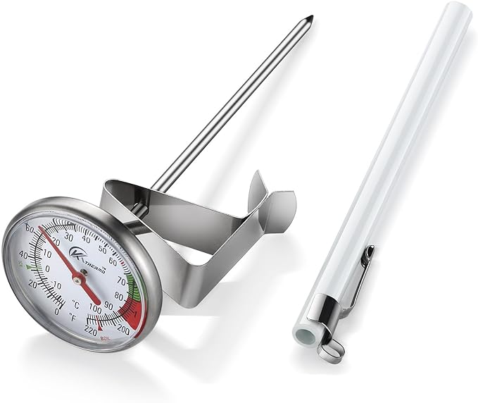 KT THERMO Instand Read 2-Inch Dial Thermometer,Best for The Coffee Drinks,Chocolate Milk Foam