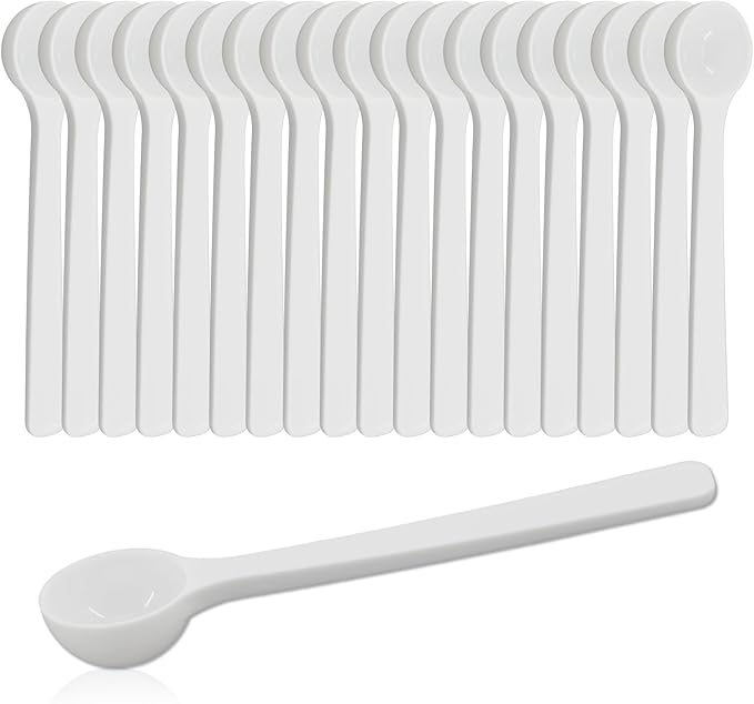 20 Pcs Teaspoon Measuring Spoons, Capacity 1g Reusable for Cooking and Baking, for Coffee Sugar Spices Nuts