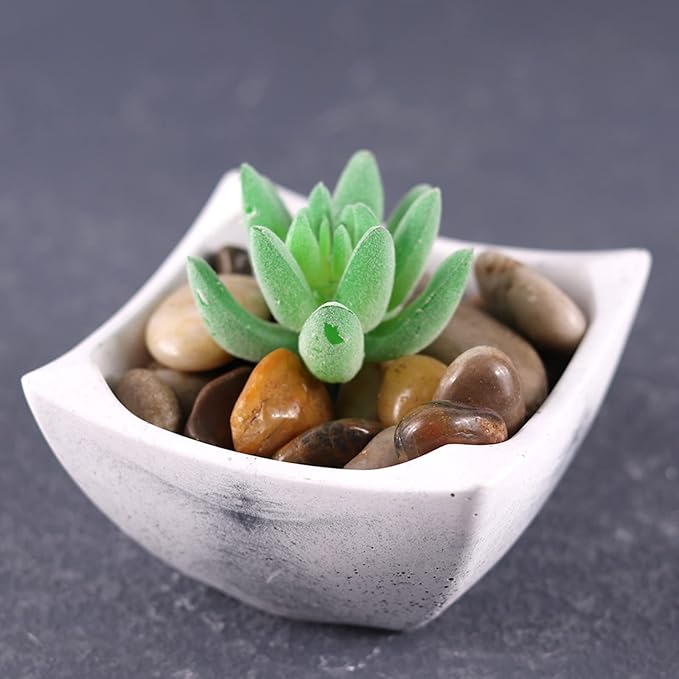 Square Concrete Flower Pot Silicone Mold Succulent Planter Vase Cactus Mold Epoxy Resin Plaster Cement Clay Mould