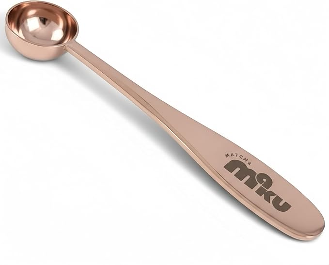 MATCHA MAKU- Stainless Steel 1 g (½ tsp) Measuring Spoon for Matcha, Tea, Powder & Liquids – 304 Food Grade Scoop for All Ingredients 4.6" Lenght