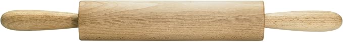 Mrs. Anderson’s Baking Wooden Rolling Pin, German Beechwood with Steel Ball Bearings, 10-Inch by 2-Inch