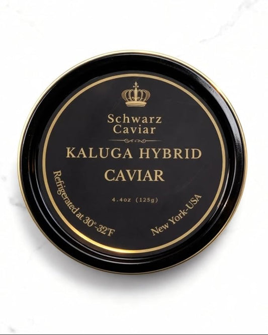 Kaluga Hybrid Black Caviar – 125g – Schwarz Caviar – Premium Imported Sturgeon Roe – Mild, Buttery Flavor – Gourmet Black Caviar for Fine Dining, Gifting & Celebrations