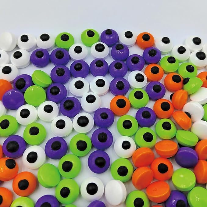 Homankit Edible Candy Eyeballs Eye Sprinkles for Cake Decorating, Multicolour Small Eyeballs Sprinkles for Halloween Cupcake Toppers Baking Cookie Ice Cream Decorations Christmas Supplies