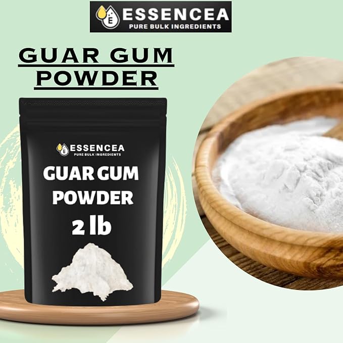 Guar Gum Powder 2lb by Essencea Pure Bulk Ingredients | 100% Guar Gum Beans | Food Grade Gluten Free Non GMO Keto Friendly (32 Ounces)…