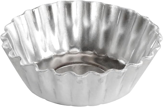 Fat Daddio's PMTH-25 Natural Aluminum Mini Tartlet Pan, 2.5 x 0.9 Inch, 20 count