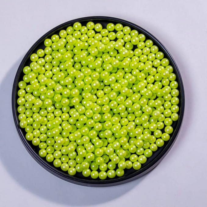 Light Green Sprinkles Edible Pearls,Cake Sprinkles 130g 4.6OZ,Cookie Sprinkles,Sugar Pearl, Edible Candy Pearls for Cake Cupcake Decorationg (7mm-lightgreen)