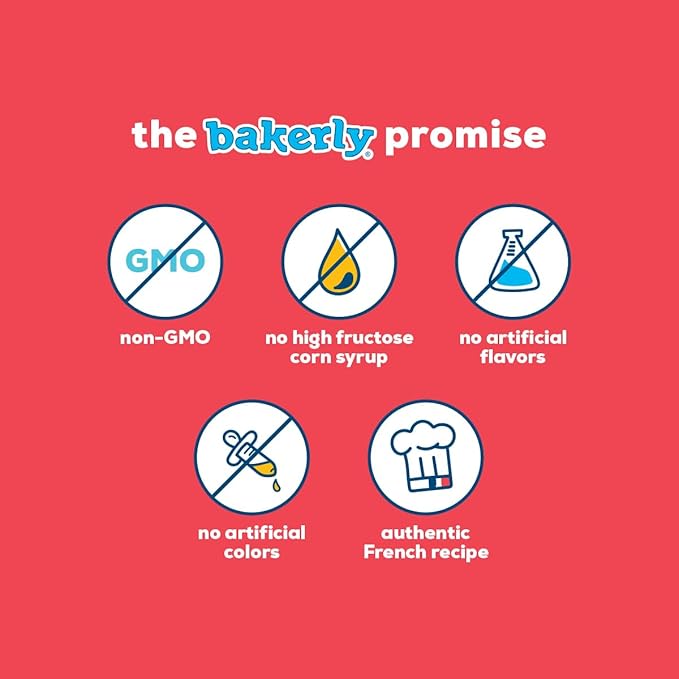 bakerly Strawberry Filled Crepes to go! Non GMO, Free from Artificial Flavors & Colors, Pack of 4, 6-Count (24 Total Crepes)