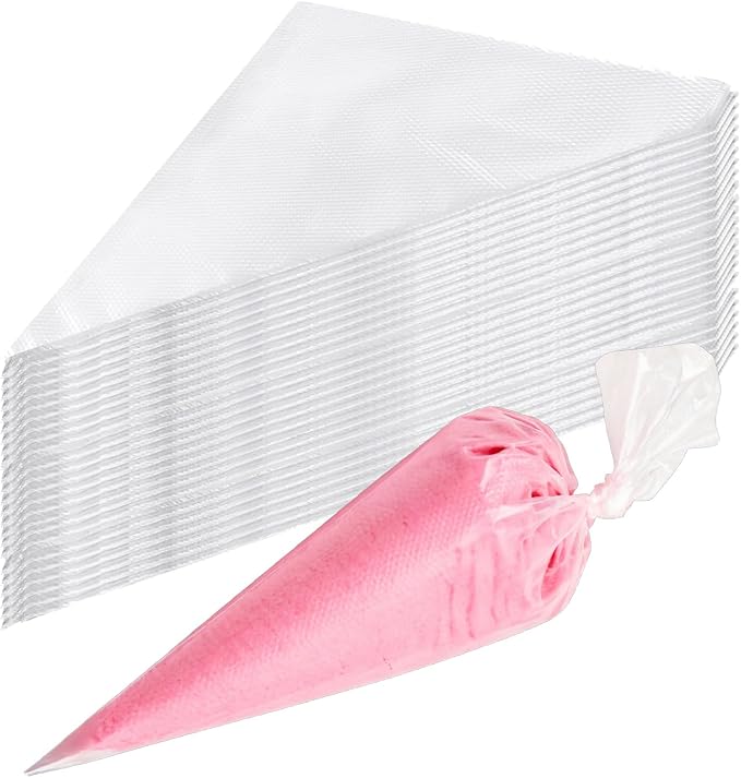 HOZEON 300PCS 18 Inch Thickened Anti-Burst Piping Bags, Extra Large Disposable Pastry Bags for Professional Cake Decorating, Perfect for Frosting Cookies Cupcakes