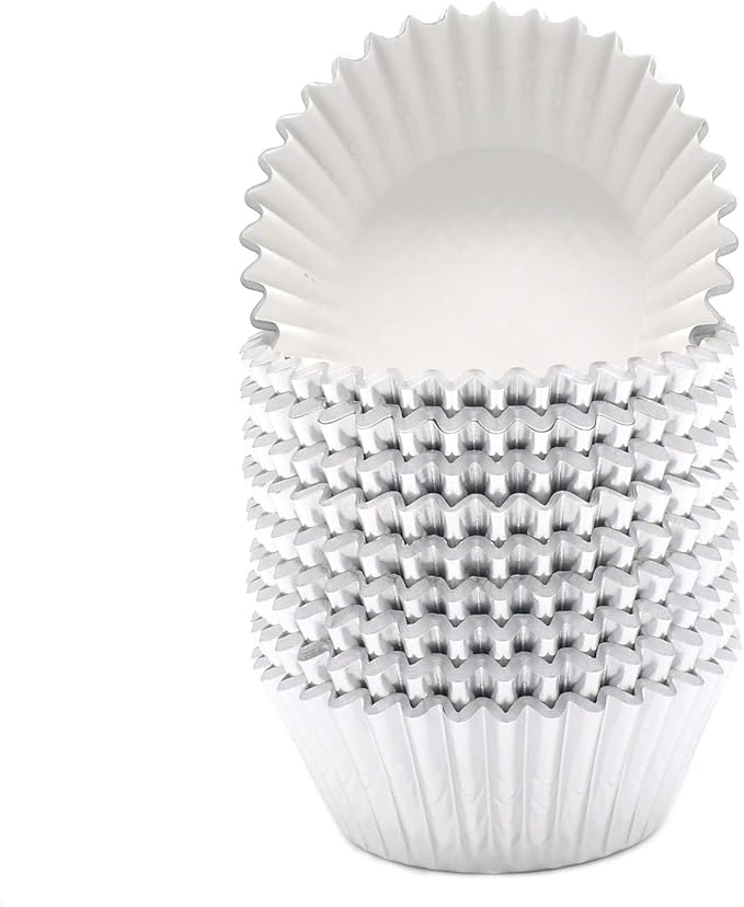 Standard Silver Foil Cupcake Liners Muffin Baking Cups for Party and More, 200-Count
