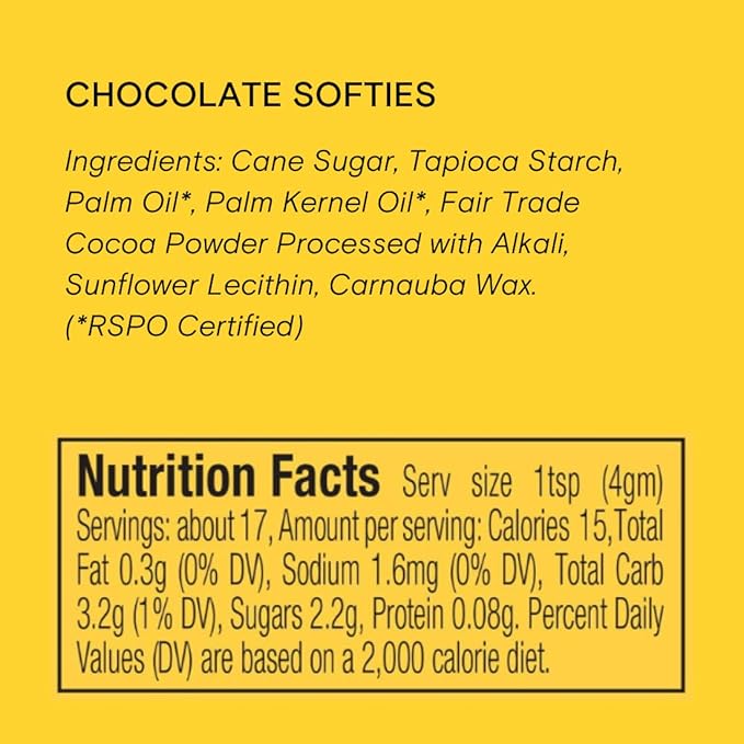 Chocolate Softies Fair Trade Sprinkles by Supernatural, Made in USA, No Artificial Flavors or Artificial Dyes, Natural, Soy Free, Gluten Free, Corn Free, Vegan, 3oz