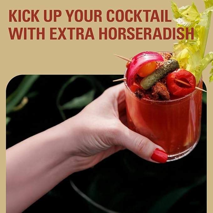 Demitri's Extra Horseradish Bloody Mary Seasoning Mix - Bloody Mary Mix - Concentrated Drink Mixer - Bold Rich Flavor - Ideal for Home Brunch Parties & Cocktails - 16oz Bottle (Pack of 1)
