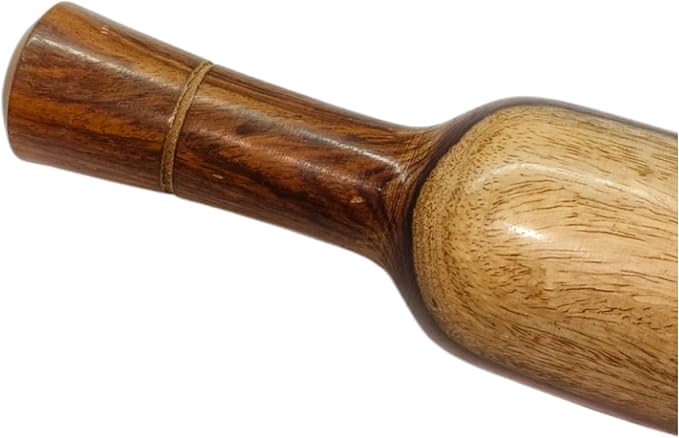 Natural Wooden Non-Stick Rolling Pin for Baking – Perfect for Pie, Cookies,Fondant, PIzza, Pastry Dumpling & Roti-Poori | Classic Belan for Dough Rolling | Thanksgiving Kitchen Gift - 13 Inches