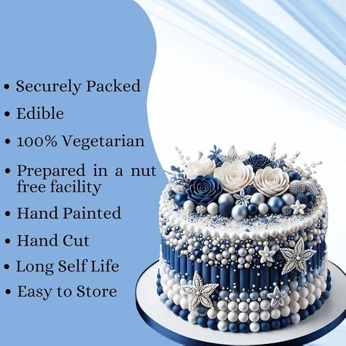 Confect Love Disco Balls Sprinkles Mix | Blue & Silver Pearl Dragees for Cake Decorating, Cupcakes, Cookies, Desserts – Edible Metallic Sprinkle Toppings for Baking & Parties | Vegan, Gluten-Free, Nut-Free, Soy-Free, Dairy-Free, Palm Oil-Free- 4.2 Oz