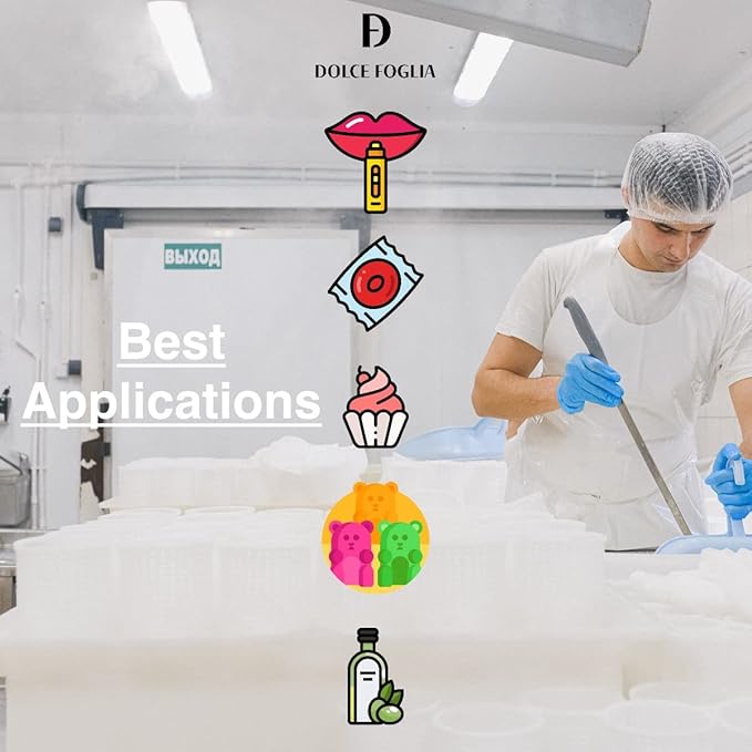 Dolce Foglia Cotton Candy Flavoring – 1 Gallon – Multipurpose Flavoring for Baked Goods, Beverages & Desserts – Intense Aroma with Low Use Rate | 0.25-0.45% (Cotton Candy, 1 Gallon)