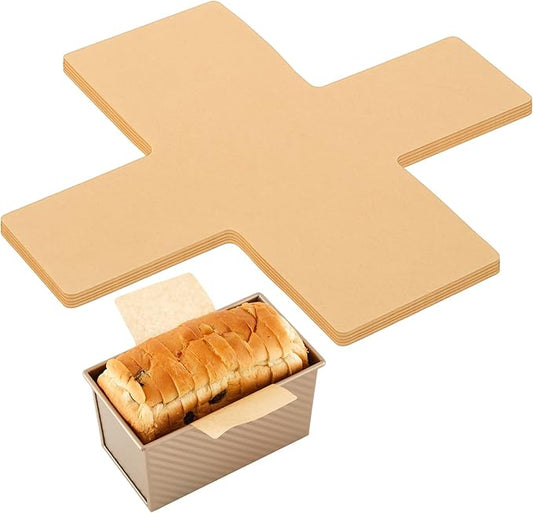 100 Pcs Loaf Pan Liners for Baking Bread Pan 13 x 5 Inches, Non-stick Disposable Greaseproof Baking Paper for Bread, Cakes, Toast