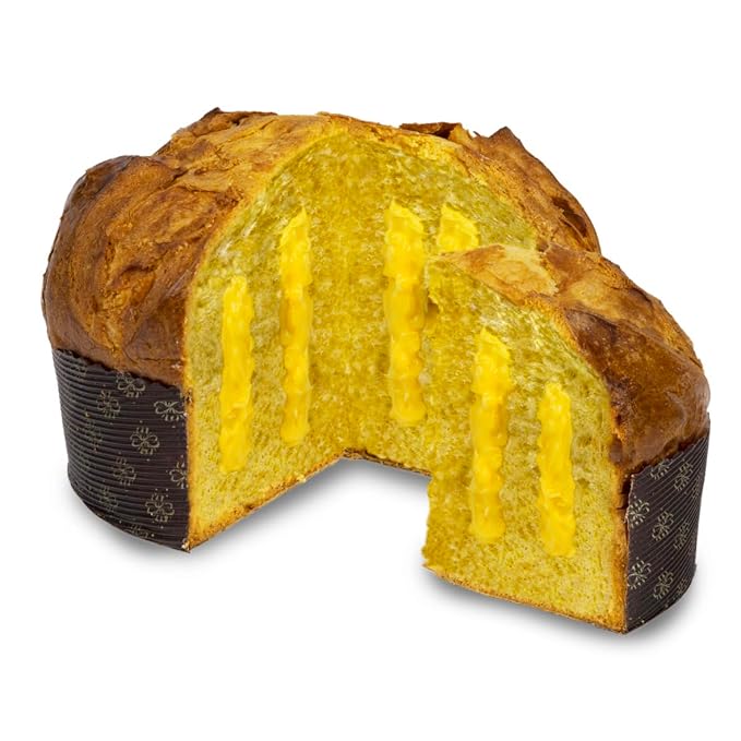 Giusto Sapore Authentic Italian Panettone Filled with Limoncello Cream - New and Imported from Italy, Family Owned - 28.21 oz