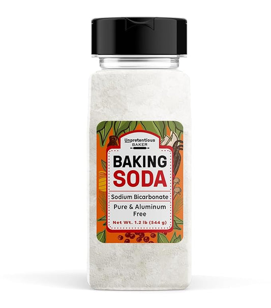 Unpretentious Baking Soda, 2 Cups, Natural Leavening Agent, Convenient Dual-Purpose Shaker Lid (19.2 Ounce)