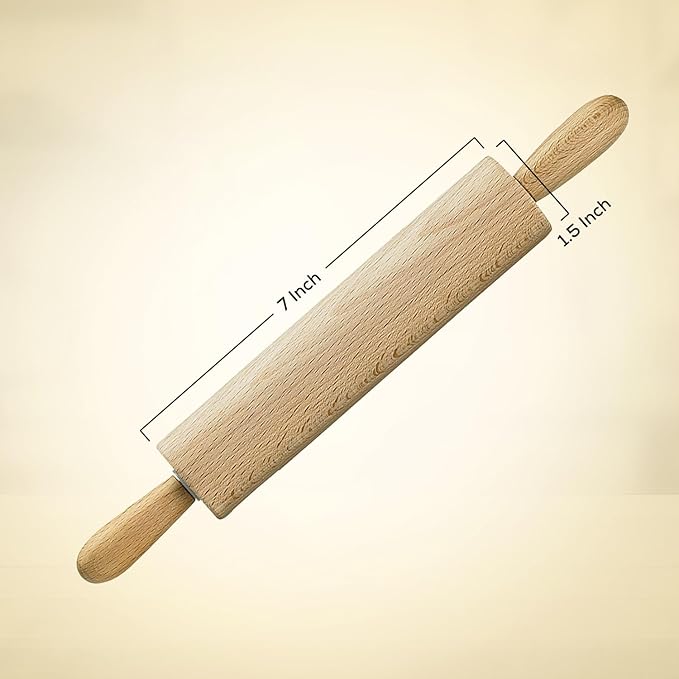 Mrs. Anderson’s Baking Embossing Rolling Pin, Paisley Design, European Beechwood
