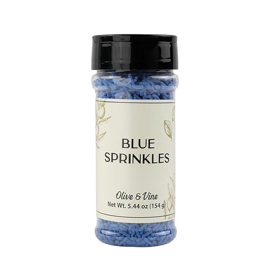 Olive & Vine Blue Sprinkles, Sweet Touch, For Baking & Desserts, Rich Tradition, Authentic Taste, For Global Recipes (5.44 Ounce)