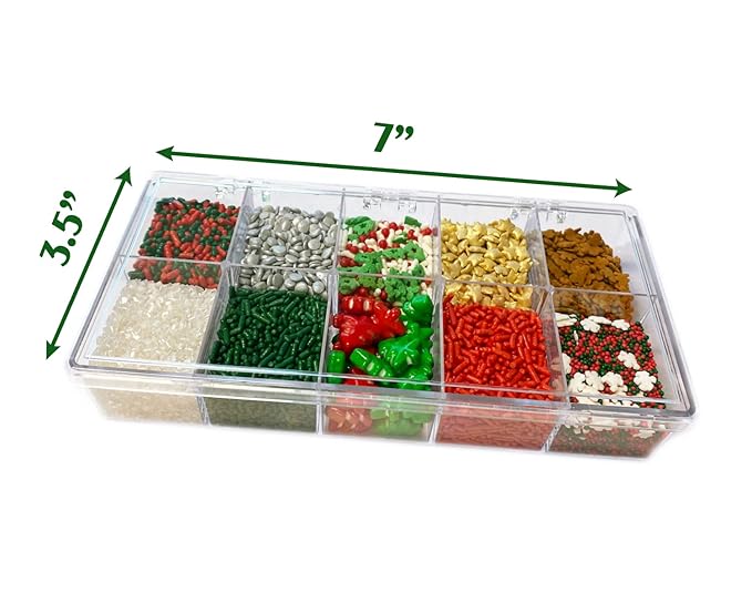 Mystic Sprinkles Christmas Holiday sprinkle Decorating Kits (Night Before Christmas Sprinkle Decorating Kit 6.8oz)