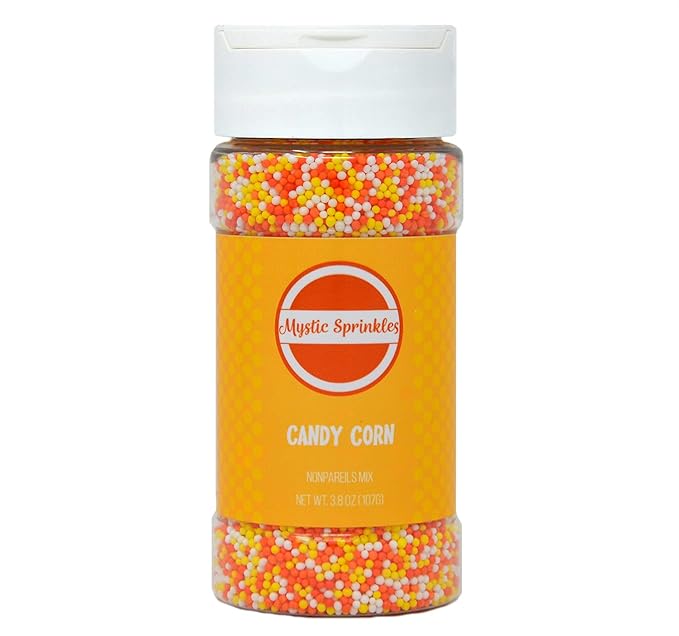 Mystic Sprinkles Autumn/Fall Sprinkle Mixes (Candy Corn Nonpareils Mix 3.8oz)