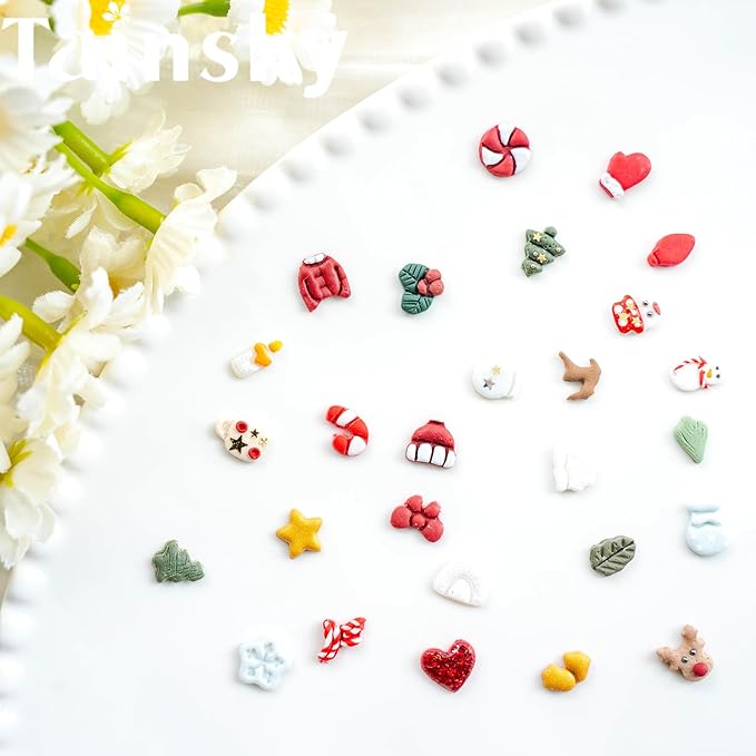 Mirco Christmas Polymer Clay Cutters, 9 Shapes Winter Clay Cutters for Earrings Making Clay Jewelry