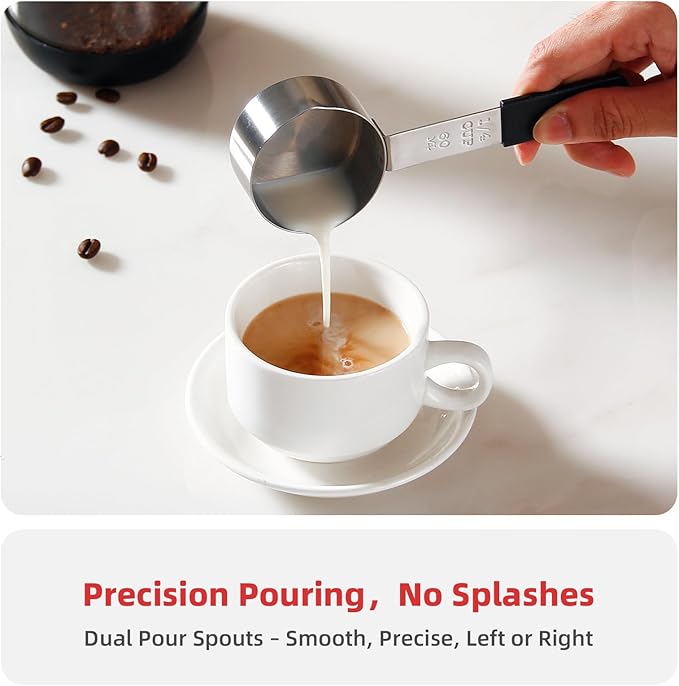 Magnetic Stainless Steel Measuring Cups & Spoons Set –(4+8)-Piece Stackable Set with Engraved Measurements – Dishwasher Safe Baking Essentials-(4Solid+8Rainbow)