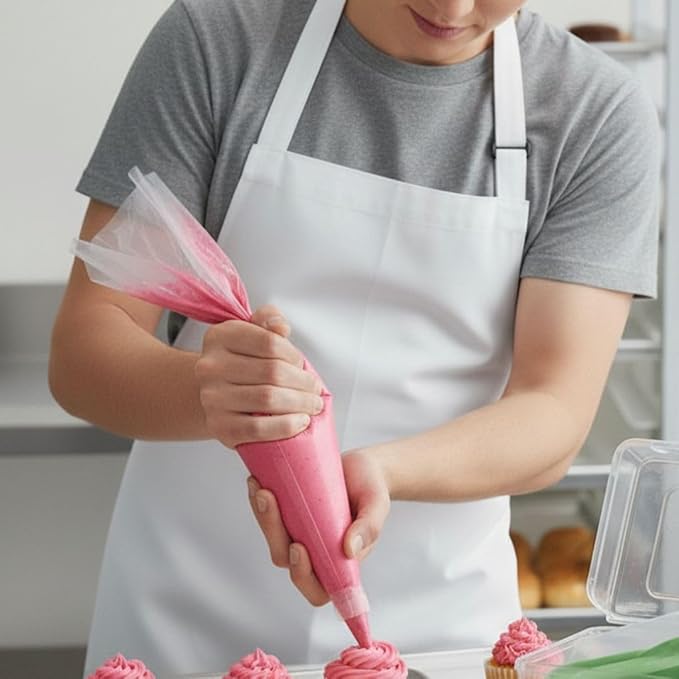 Soro Essentials- 18" Disposable Pastry Bag Pack of 100- Anti Burst Thickened Disposable Icing Piping Pastry Bags Non-Slip Decorating Bags Ideal for Cakes and Cookies Decoration for Home Restaurant