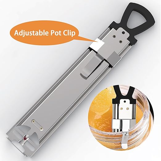Candy Thermometer with Pot Clip, Deep Fry Oil Kitchen Cooking Thermometer for Jam, Syrup, Jelly, and Deep Fry, Instant Read Stainless Steel Candy Thermometer for Candy Making