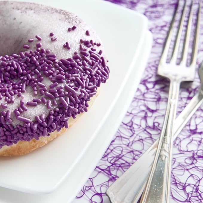 Olive & Vine Purple Sprinkles, Sweet Flavor, For Baking & Desserts, Rich Tradition, Authentic Taste, For Global Recipes (5.6 Ounce)