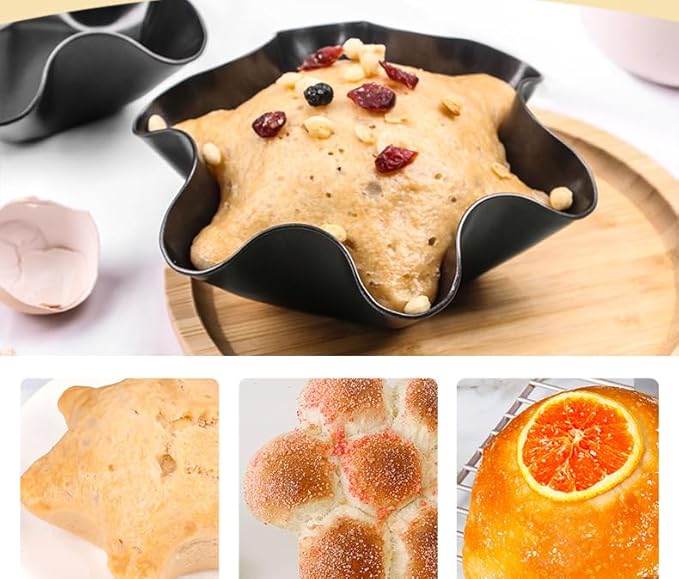 4 pcs 8.5" Nonstick Large Taco Shell Bowl – Carbon Steel Tortilla Maker Shell Pans Baking Molds Tostada for Frying Salad Bowls