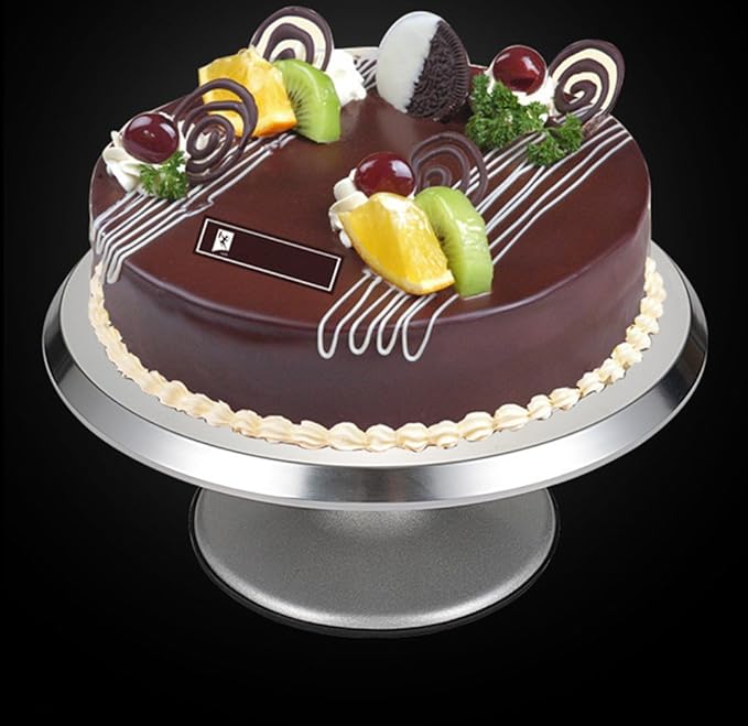Cake Stand, Rotating Cake Decorating Stand Revolving Pottery Stand Turntable with Ball Bearings Diameter Heavy Duty 12 INCH