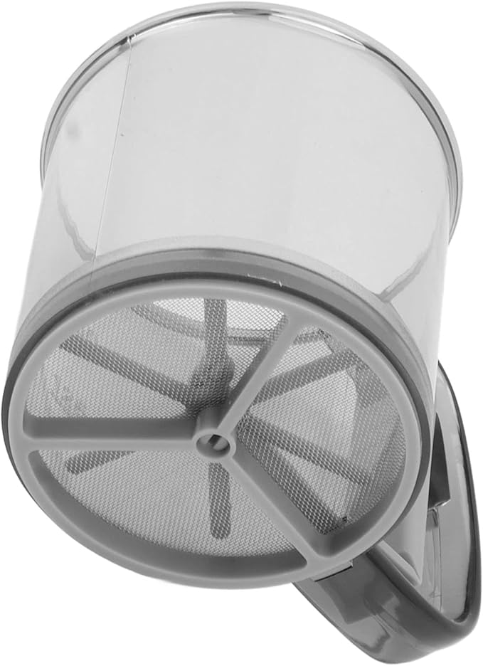 Sifter For Baking, Flour Sifter Stainless Steel Flour Sifter with Uniform Holes Semi Automatic Flour Strainer Cup For Making Cakes, Puffs, And Breads