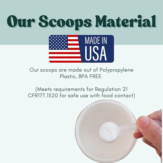 70 mL (2.37 Oz. | 4.73 Tablespoon) Long Handle Scoop for Measuring Coffee, Pet Food, Grains, Protein, Spices and Other Dry Goods (Pack of 5)