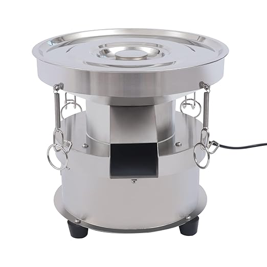 Electric Vibrating Sifter, Food Industrial Sifter Automatic Sieve Shaker 110V Electric Screening Vibrating Machine, 40 Mesh 60 Mesh Flour Powder Sifter for Sieve Particles Powders