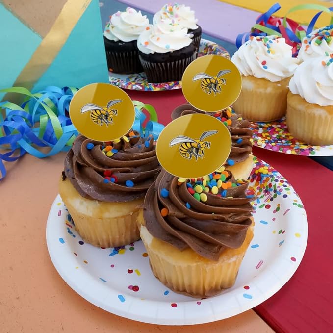 Alabama Sate Primary Logo Cupcake Picks Toppers Decoration Set of 6