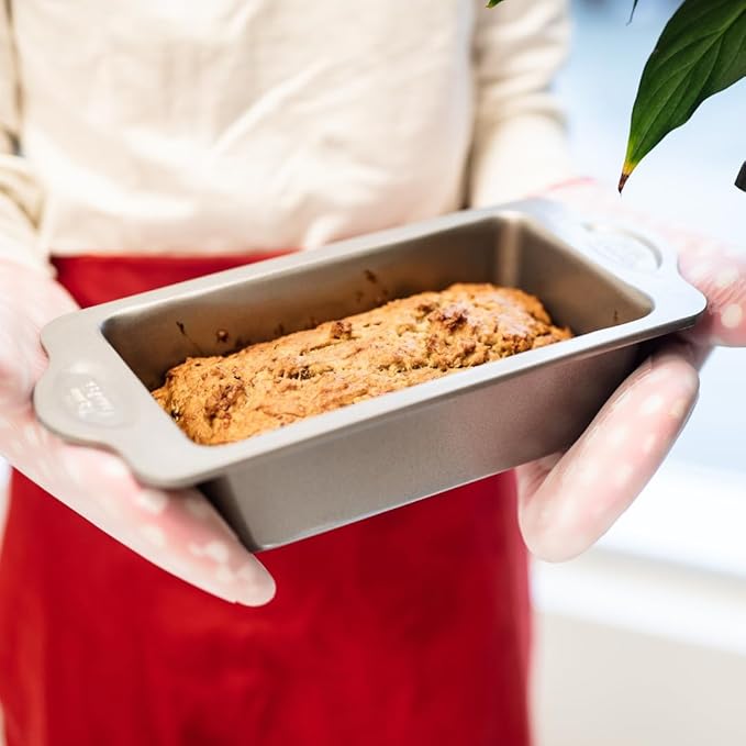 Betty Crocker Bakery Starter Bundle: 12-Cup Muffin Pan, 9" Round Pan, 12" Loaf Pan, Silicone Dough & Bowl Scraper, Scraper Spatula - Perfect for Baking Enthusiasts