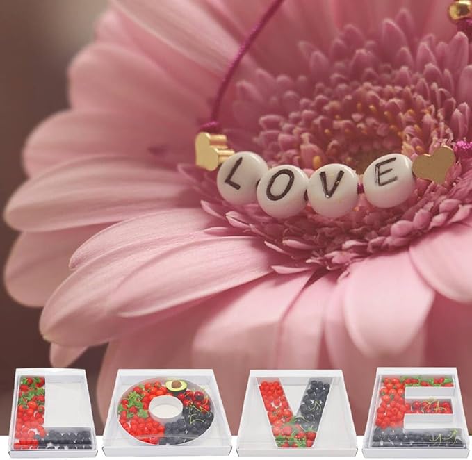 12" Fillable Cardboard Letter Charcuterie Gift Cupcake Box With Cover Sweets Packaging (E)
