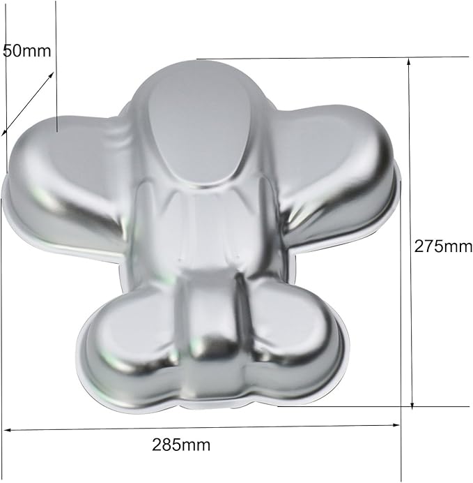 11 Inch Plane Aluminum Alloy Cake Baking Mold Springform Pan (Airplane)